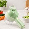 Cortador de Verduras Eléctrico Multifunción 4 en 1