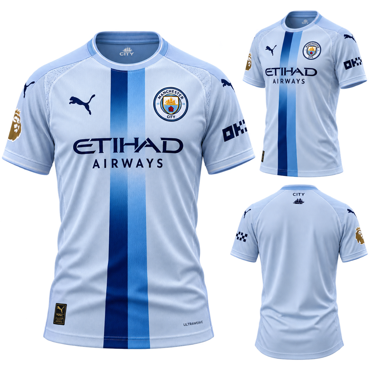 Camiseta Manchester City Premium 2025/26 – Azul