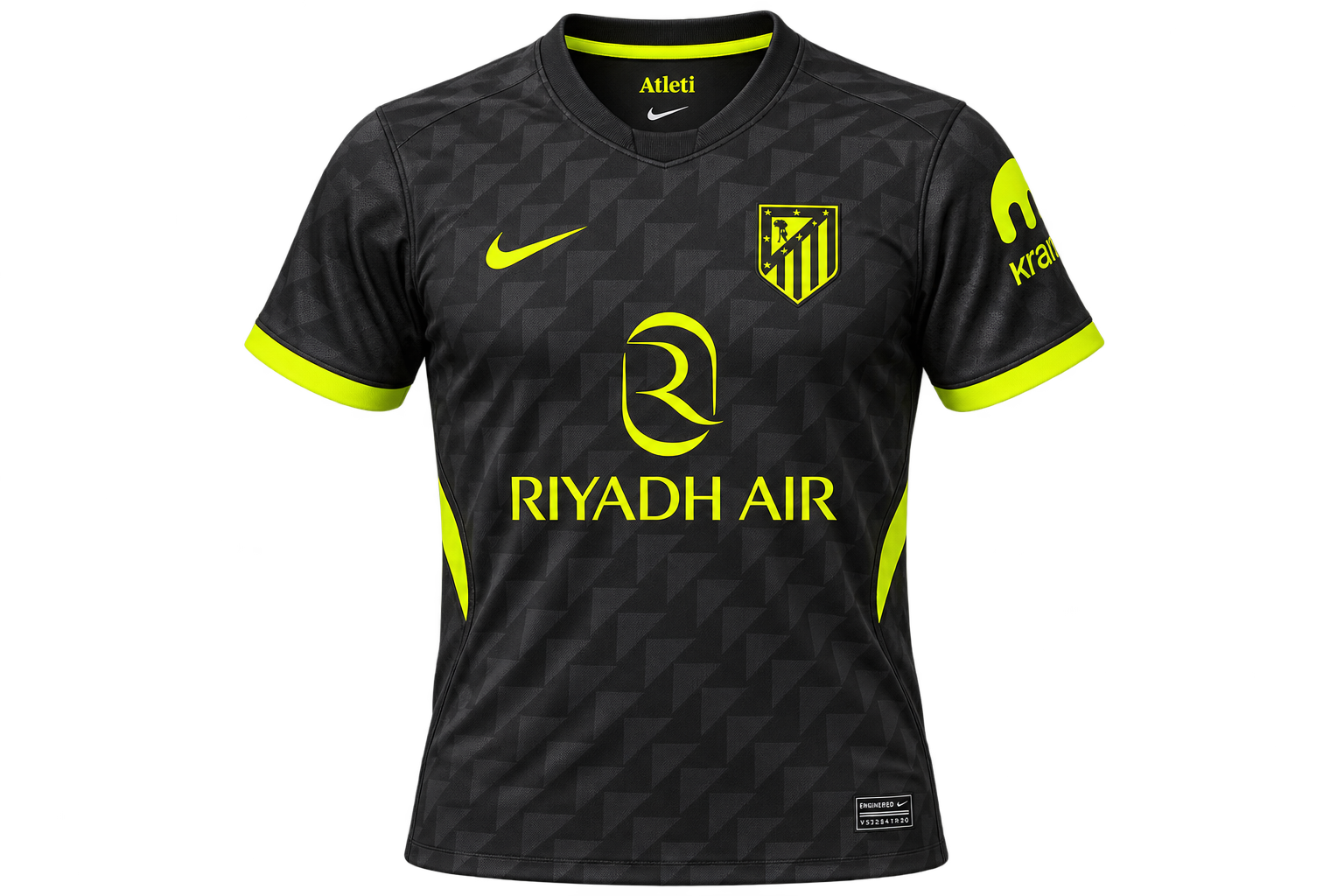 Camiseta Atlético de Madrid Negra 2025/26 – Riyadh Air