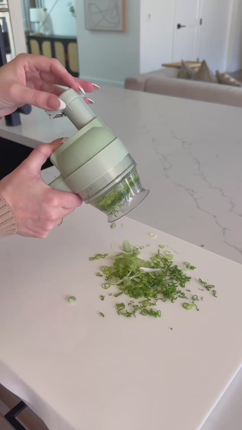 Cortador de Verduras Eléctrico Multifunción 4 en 1