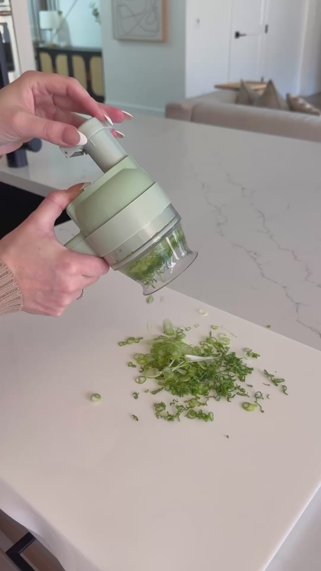Cortador de Verduras Eléctrico Multifunción 4 en 1